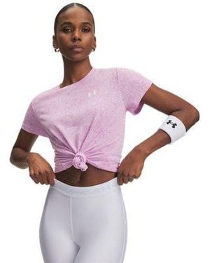 Under Armour Ua Tech Pixelate Short Sleeve - Purple