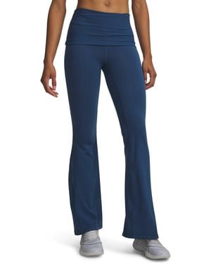 Under Armour Meridian Foldover Rib Flare Leggings Wham Wham - Blue