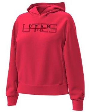 Under Armour Ua Icon Fleece Collegiate Hoodie - Red