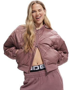 Under Armour Ua Heritage Bomber Jacket - Purple