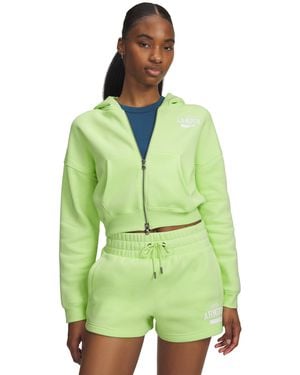 Under Armour Icon Fleece Full Zip Lumos Lime - Green