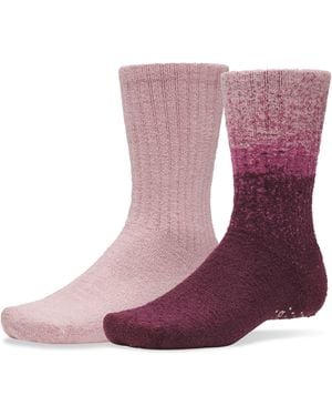 Under Armour Ua Sportswear Cozy 2-pack Boot Socks - Purple