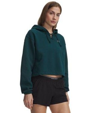 Under Armour Ua Rival Fleece Laceup Hoodie - Green