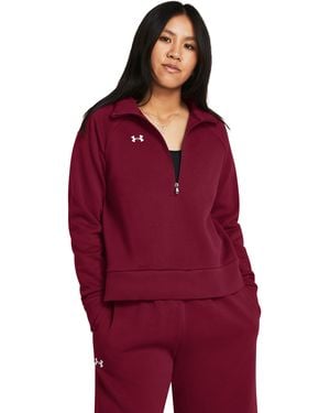 Under Armour Ua Rival Fleece 1⁄2 Zip - Red