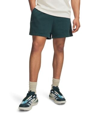 Under Armour Ua Icon Heavyweight Fleece Wash 2.75" Shorts - Blue