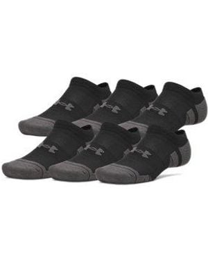 Under Armour Ua Performance Tech 6-pack No Show Socks - Black