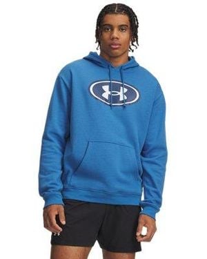 Under Armour Ua Rival Fleece Branded Hoodie - Blue
