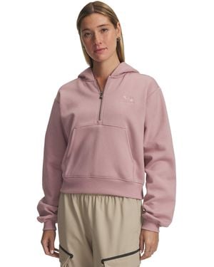 Under Armour Ua Icon Vida Fleece 1⁄2 Zip - Purple