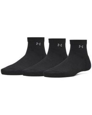 Under Armour Ua Vanish 3-pack Quarter Socks - Black