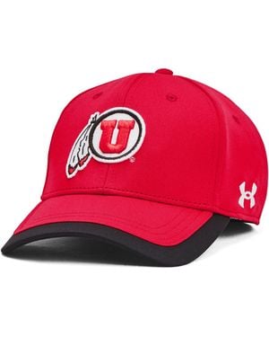 Under Armour Ua Blitzing Collegiate Stretch Fit Hat - Red