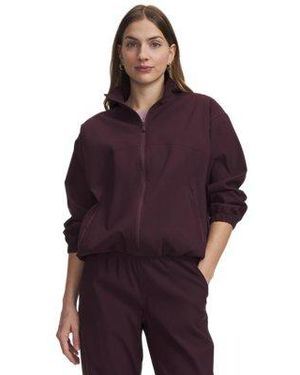 Under Armour Unstoppable Woven Full Zip Ox Blood Ox Blood - Purple