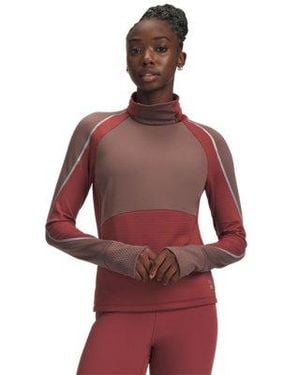 Under Armour Halo Run Cold Weather Funnel Cinna Sierra Taupe Reflective - Red