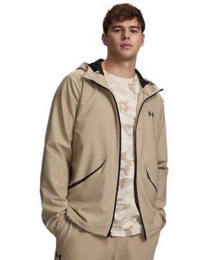 Under Armour Ua Unstoppable Woven Jacket - Natural