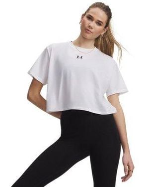 Under Armour Ua Rival Boxy T-shirt - White
