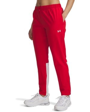 Under Armour Ua Rival Stretch Woven Pants - Red
