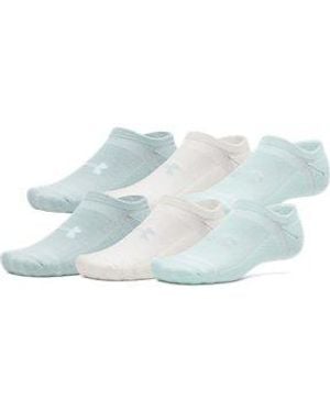 Under Armour Ua Essential Cushion 6-pack No Show Socks - Gray