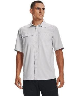 Under Armour Ua Motivator Coach's Button Up Shirt - Gray