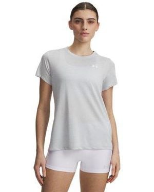Under Armour Tech Twist Short Sleeve Halo - White
