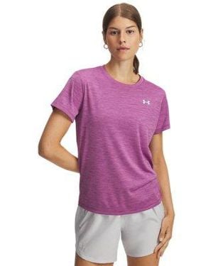 Under Armour Ua Tech Twist Short Sleeve - Purple