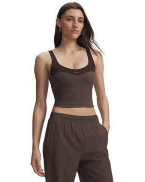 Under Armour Ua Motion Colorblock Tank - Brown