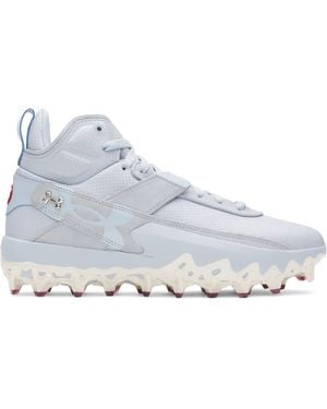 Under Armour Ua Harper 10 Pro Tpu Mid Baseball Cleats - White