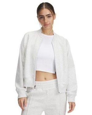 Under Armour Ua Rival Fleece Bomber - White