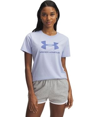 Under Armour Ua Big Logo Short Sleeve - Blue