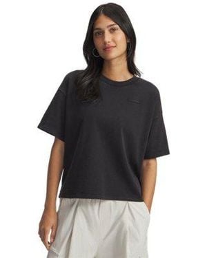 Under Armour Ua Boxy Wash Heavyweight Short Sleeve - Black