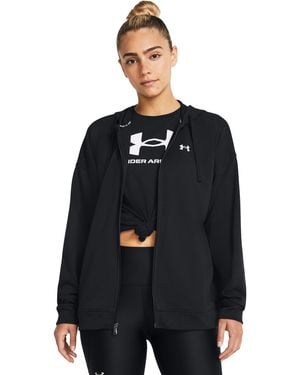 Under Armour Ua Rival Terry Os Fz Hooded - Black