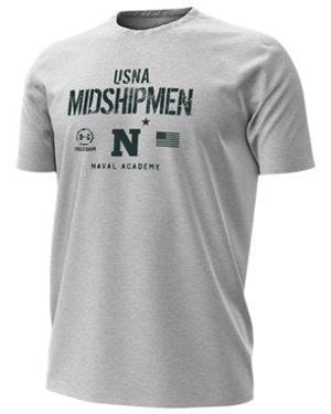 Under Armour Ua Performance Cotton Collegiate T-shirt - Gray