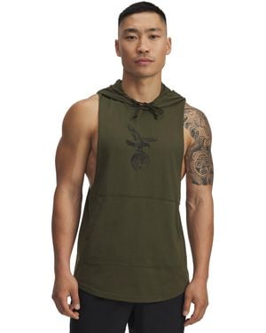 Under Armour Project Rock Sleeveless Hoodie - Green