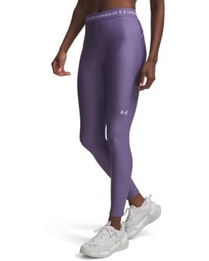 Under Armour Heatgear Leggings Luxe Crest - Purple