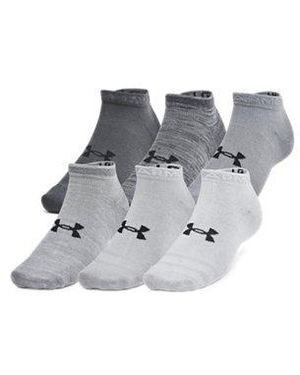 Under Armour Ua Essential 6-pack Low Cut Socks - Grey