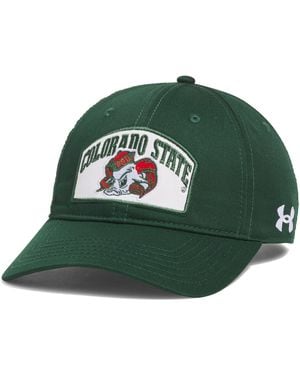 Under Armour Ua Washed Cotton Collegiate Adjustable Hat - Green