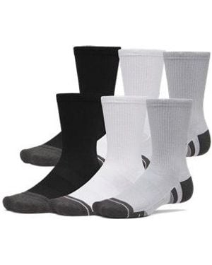 Under Armour Ua Performance Tech 6-pack Crew Socks - Black