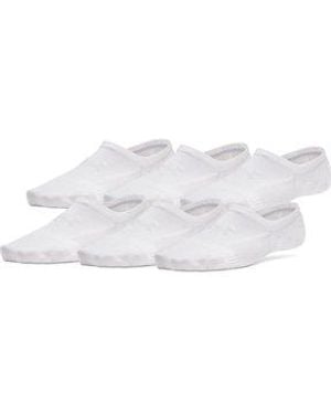 Under Armour Ua Vanish 6-pack Liner Socks - White