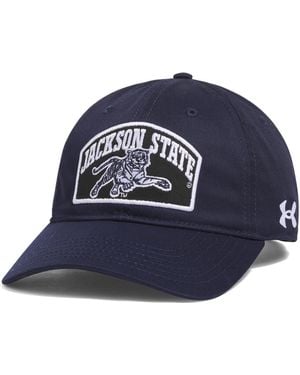 Under Armour Ua Washed Cotton Collegiate Adjustable Hat - Blue