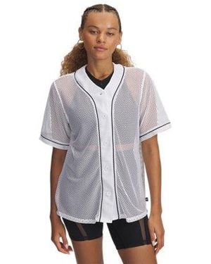 Under Armour Ua Sportstyle Baseball Jersey - White