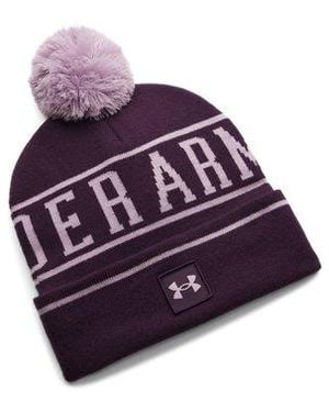 Under Armour Ua Halftime Pom Beanie - Purple