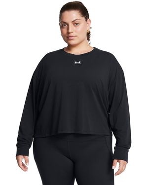 Under Armour Ua Rival Boxy Long Sleeve - Black