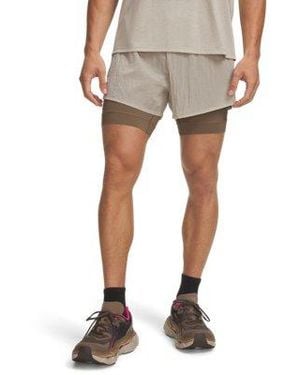 Under Armour Ua Halo Run 2-in-1 Shorts - Natural