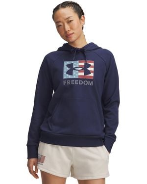 Under Armour Ua Freedom Rival Fleece Hoodie - Blue