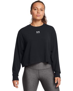Under Armour Ua Rival Boxy Long Sleeve - Black