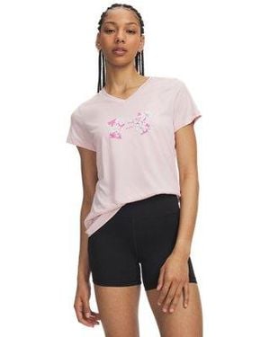 Under Armour Ua Tech Twist Floral Graphic Short Sleeve - White
