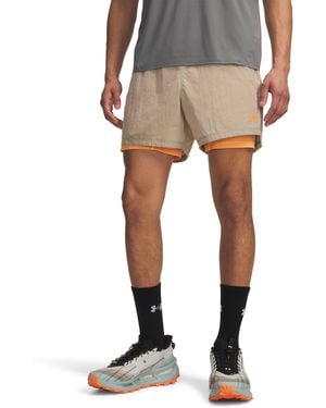 Under Armour Ua Trail Run Lined 5" Shorts - Blue