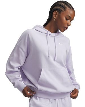 Under Armour Ua Rival Fleece Oversized Hoodie - Purple