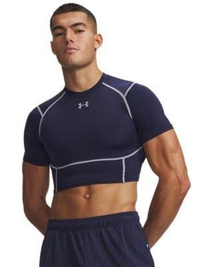 Under Armour Heatgear® Elite Compression Crop Short Sleeve - Blue