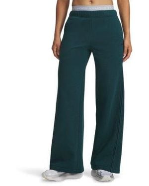 Under Armour Ua Icon Sama Fleece Wide Leg Pants - Blue