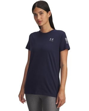 Under Armour Ua Freedom Flag T-shirt - Blue