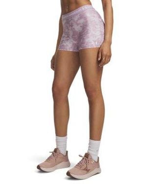 Under Armour Heatgear® Printed Shorty Shorts - Pink
